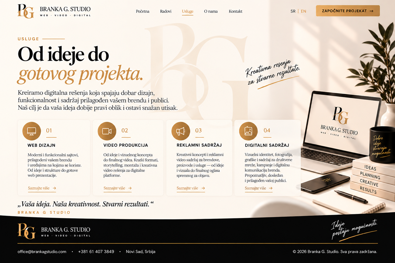 Usluge — Branka G. Studio
